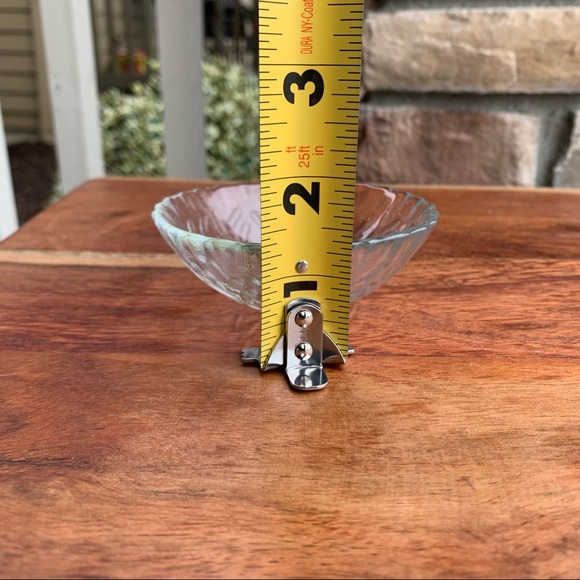 Green Teardrop Art Glass Bowl Handmade Artisan Made Textured - Picture 9 of 15